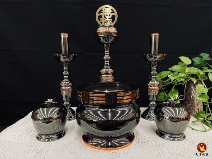 小組佛燈-古銅色