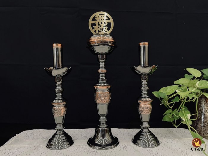 小組佛燈-古銅色