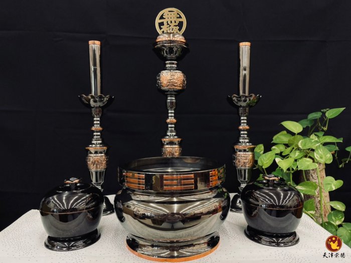 中組佛燈-古銅色