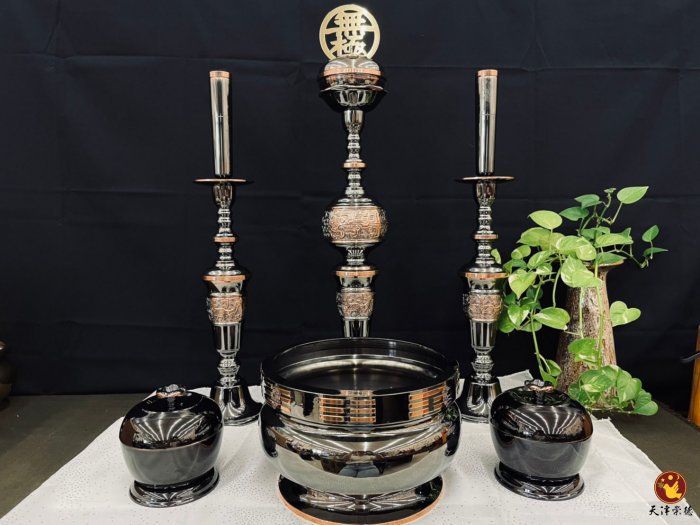 大組佛燈-古銅色