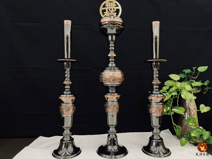 大組佛燈-古銅色