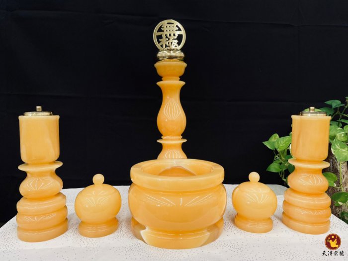 迷你組玉石佛燈