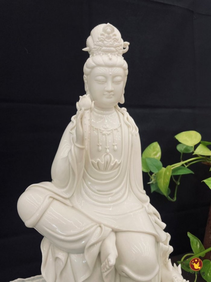 瓷器-騎龍觀音
