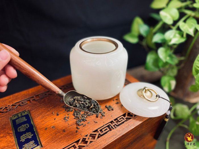玉石茶葉罐